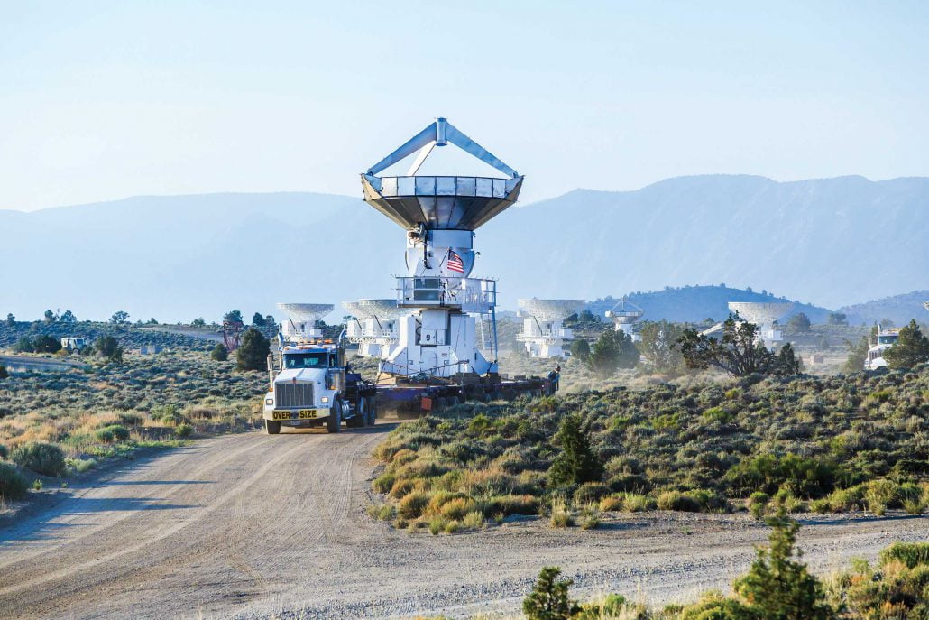 40-foot Tall Radio Telescopes Set to Move