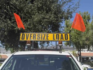 Pilot Car Rack with Signs & Lights - WCS Permits & Pilot Cars